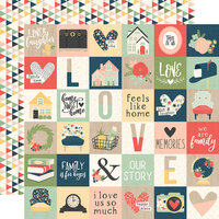 Simple Stories - So Happy Together Collection - 12 x 12 Double Sided Paper - 2 x 2 Elements