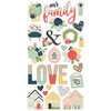 Simple Stories - So Happy Together Collection - Chipboard Stickers