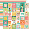 Simple Stories - Hey Crafty Girl Collection - 12 x 12 Double Sided Paper - 2x2 Elements