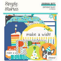 Simple Stories - Birthday Blast Collection - Ephemera - Journal Bits and Pieces