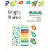 Simple Stories - Birthday Blast Collection - Washi Tape with Foil Accents