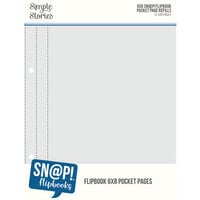 Simple Stories - SNAP Studio Flipbook Collection - 6 x 8 Flipbook Pages - 6 x 8 Pack Refills