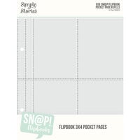 Simple Stories - SNAP Studio Flipbook Collection - 6 x 8 Flipbook Pages - 3 x 4 Pack Refills