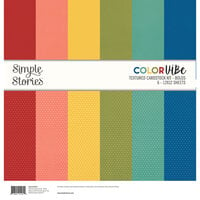 Simple Stories - Color Vibe Collection - 12 x 12 Textured Cardstock Kit - Bolds