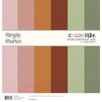 Simple Stories - Color Vibe Collection - 12 x 12 Textured Cardstock Kit - Boho