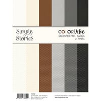 Simple Stories - Color Vibe Collection - 6 x 8 Paper Pad - Basics
