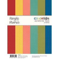Simple Stories - Color Vibe Collection - 6 x 8 Paper Pad - Bolds