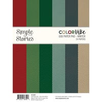 Simple Stories - Color Vibe Collection - 6 x 8 Paper Pad - Winter