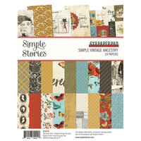 Simple Stories - Simple Vintage Ancestry Collection - 6 x 8 Paper Pad