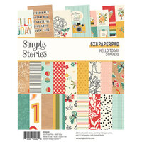 Simple Stories - Hello Today Collection - 6 x 8 Paper Pad