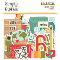 Simple Stories - Hello Today Collection - Ephemera - Bits and Pieces