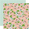 Simple Stories - Bunnies and Blooms Collection - 12 x 12 Double Sided Paper - In Full Bloom