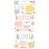 Simple Stories - Bunnies and Blooms Collection - Foam Stickers