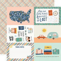 Simple Stories - Safe Travels Collection - 12 x 12 Double Sided Paper - 4 x 6 Elements