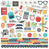Simple Stories - School Life Collection - 12 x 12 Cardstock Stickers