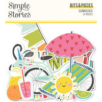 Simple Stories - Sunkissed Collection - Ephemera - Bits and Pieces