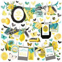 Simple Stories - Simple Vintage Lemon Twist Collection - 12 x 12 Cardstock Stickers - Banners