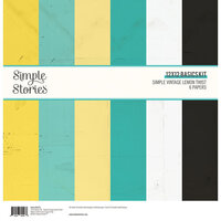 Simple Stories - Lemon Twist Collection - 12 x 12 Basics Kit