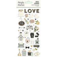 Simple Stories - Happily Ever After Collection - Puffy Stickers