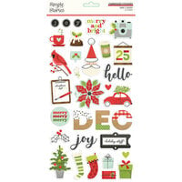 Simple Stories - Make It Merry Collection - Christmas - 6 x 12 Chipboard Stickers
