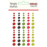 Simple Stories - Make It Merry Collection - Christmas - Enamel Dots