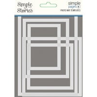 Simple Stories - Simple Pages Collection - Photo Mat Templates - 5 Pack