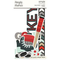 Simple Stories - Simple Pages Collection - Page Pieces - Hockey