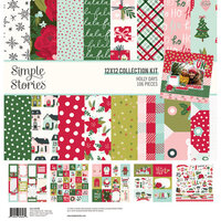 Simple Stories - Holly Days Collection - Christmas - 12 x 12 Collection Kit
