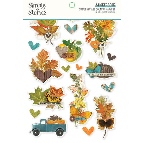 Simple Stories Simple Vintage Country Harvest - Sticker Book