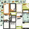 Simple Stories - Spooky Nights Collection - Halloween - 12 x 12 Double Sided Paper - Journal Elements