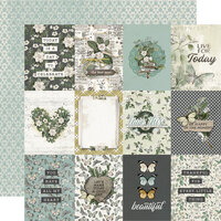Simple Stories - Simple Vintage Weathered Garden Collection - 12 x 12 Double Sided Paper - 3 x 4 Elements