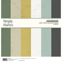 Simple Stories - Simple Vintage Weathered Garden Collection - 12 x 12 Basics Kit