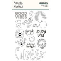 Simple Stories - Good Stuff Collection - Clear Photopolymer Stamps