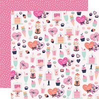 Simple Stories - Happy Hearts Collection - 12 x 12 Double Sided Paper - Sweet on You