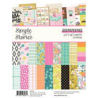 Simple Stories - Let's Get Crafty Collection - 6 x 8 Paper Pad