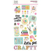 Simple Stories - Let's Get Crafty Collection - 6 x 12 Chipboard Stickers
