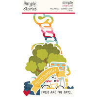 Simple Stories - Simple Pages Collection - Page Pieces - Summer Lovin'