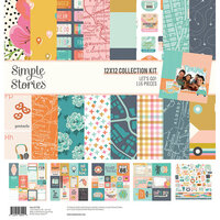 Simple Stories - Let's Go Collection - 12 x 12 Collection Kit