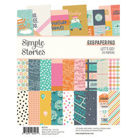 Simple Stories - Let's Go Collection - 6 x 8 Paper Pad