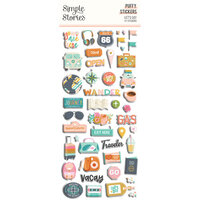 Simple Stories - Let's Go Collection - Puffy Stickers