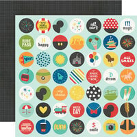 Simple Stories - Say Cheese At the Park Collection - 12 x 12 Double Sided Paper - Gang's All Here