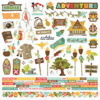 Simple Stories - Say Cheese Adventure At the Park Collection - 12 x 12 Cardstock Stickers