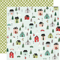 Simple Stories - Baking Spirits Bright Collection - 12 x 12 Double Sided Paper - Merry and Bright