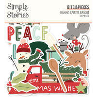 Simple Stories - Baking Spirits Bright Collection - Ephemera - Bits and Pieces