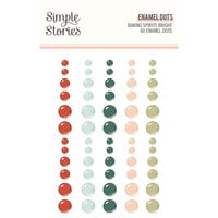 Simple Stories - Baking Spirits Bright Collection - Enamel Dots