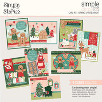 Simple Stories - Baking Spirits Bright Collection - Simple Cards - Card Kit