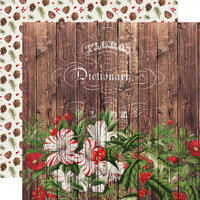 Simple Stories - Simple Vintage Christmas Lodge Collection - 12 x 12 Double Sided Paper - Christmas Wishes