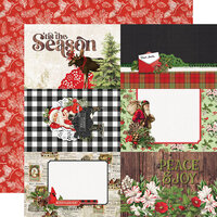 Simple Stories - Simple Vintage Christmas Lodge Collection - 12 x 12 Double Sided Paper - 4 x 6 Elements