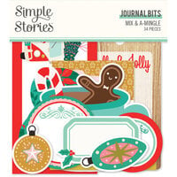 Simple Stories - Mix and A-Mingle Collection - Ephemera - Journal Bits