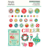 Simple Stories - Mix and A-Mingle Collection - Decorative Brads